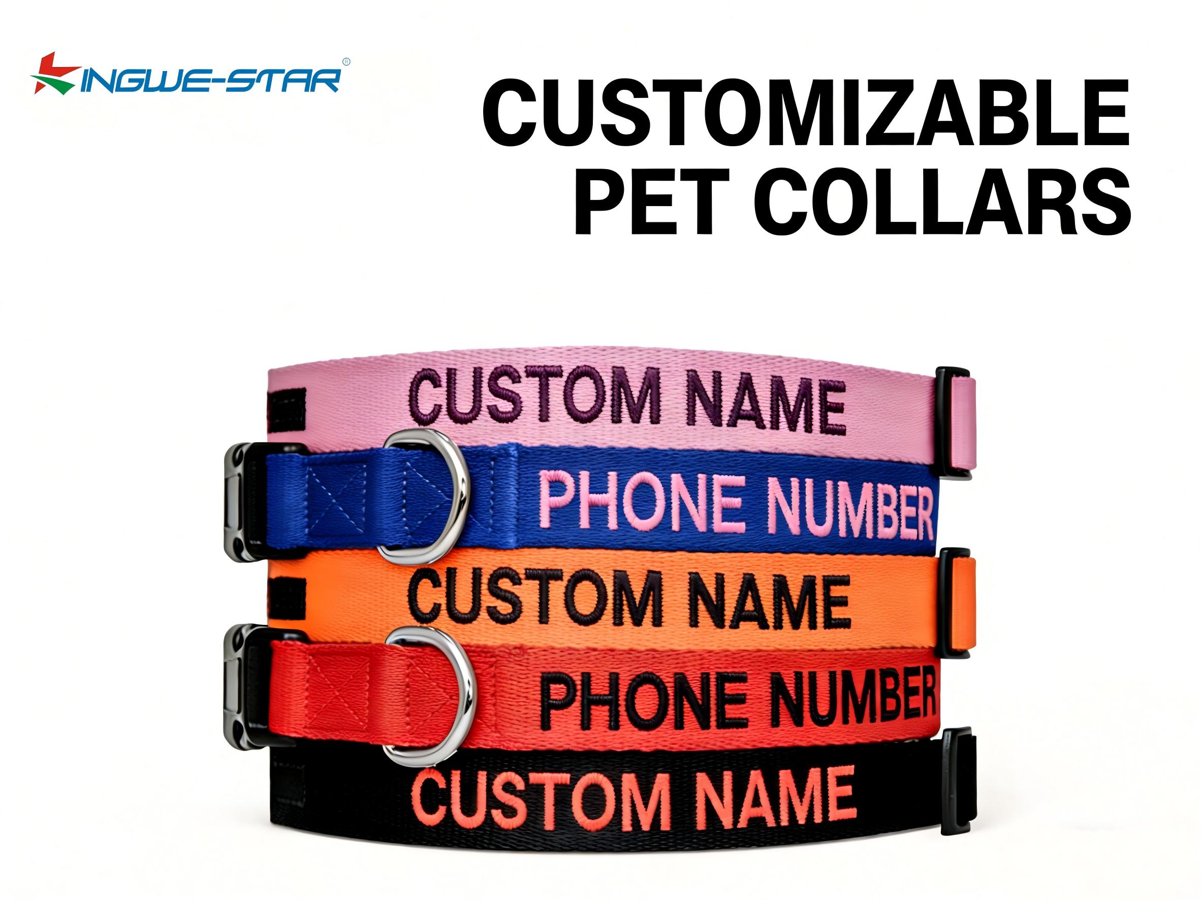 black nylon dog collar